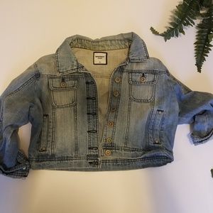 Distressed Cropped Denim Jacket!!